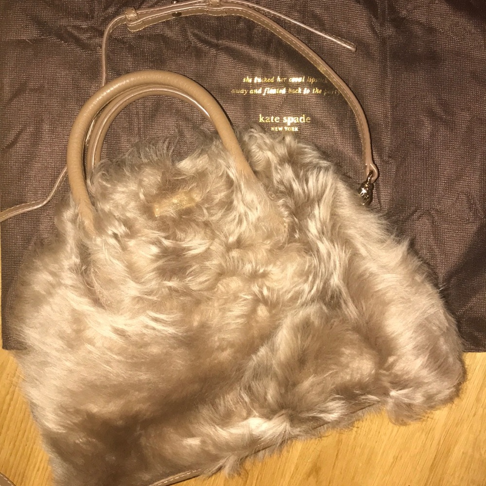 Kate Spade Small Lorin furry bag